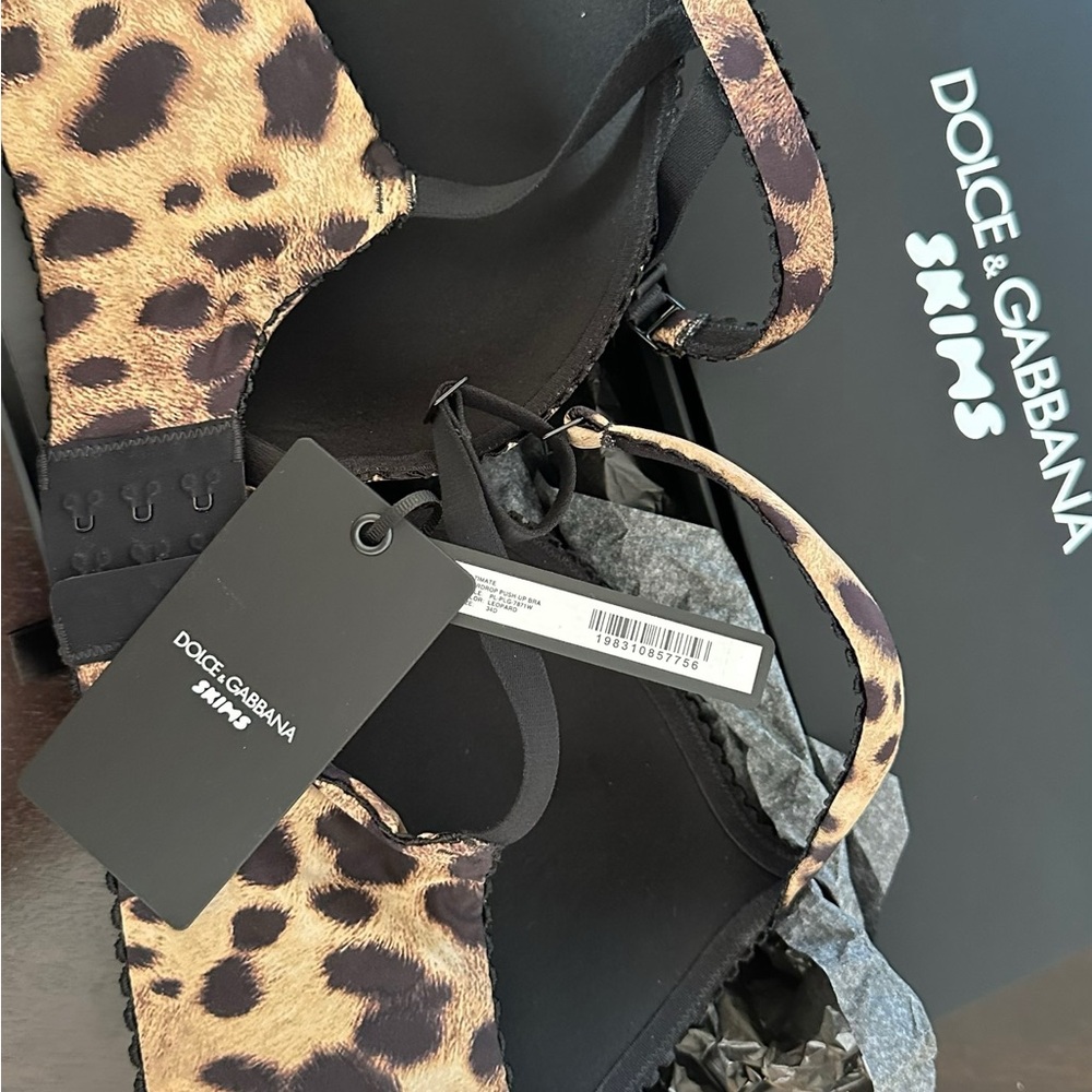 DOLCE & GABBANA x SKIMS gabbylultimate teardrop push up bra leopard new in box - Picture 8 of 8